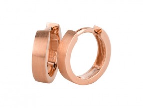 Ohrschmuck Damen-Creolen Edelstahl IP Rosegold ...