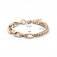 Damen Armband Edelstahl rosevergoldet 1 micron Goldplattiert