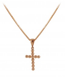 Rotgold Kreuz Anhänger 585 Gold