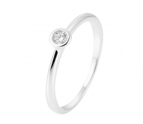 Verlobungsring - Vorsteckring - Solidärring Saint Maurice 585 Weißgold