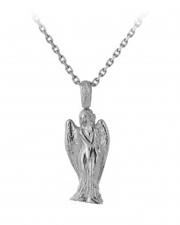 Kettenanhänger Schmuckanhänger Engel rhodiniert
