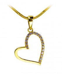 Damen-Anhänger Herz aus 585 Gelbgold