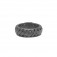 Ring Ben Small Black Rhodium Silber