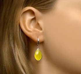 Ohrringe Ohrhänger Tropfen 925 Sterling Silber