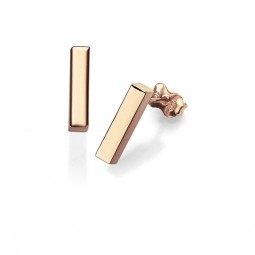 Damen Ohrstecker Stäbchen 585 rosegold