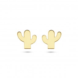 Kaktus Ohrstecker 585 Gold