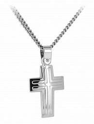 Gold Kreuz Anhänger. Kreuz 585er Weißgold,