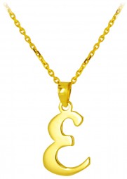 Kettenanhänger Anhänger Buchstabe "E" 585 Gelbgold