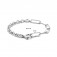 Damen Gliederarmband 925 Silber rhodiniert