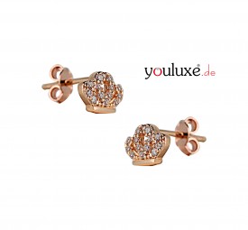 Ohrstecker krone 585er Gold Rosegold