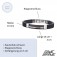 Armband Xray schwarz aus Edelstahl & Kautschuk