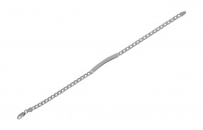 Damen oder Herren-Identitätsarmband 925 Sterling Silber