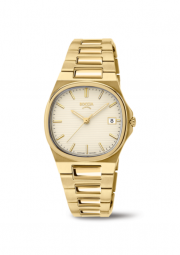 Boccia Gold 3348-04 Damenuhr Slim