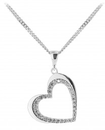 Damen-Herz-Halskette Herz 925 Sterlingsilber Herzanhänger