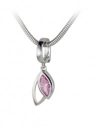 Damen Clipanhänger Anhänger 14 Karat (585 Gold) weißgol