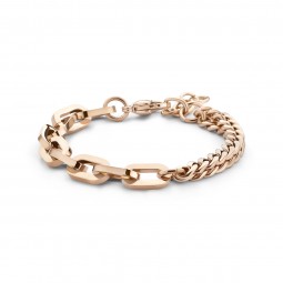Damen Armband Edelstahl rosevergoldet 1 micron Goldplattiert
