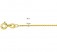 Gold Ankerkette 925 Sterling Silber 1,2mm Halskette vergoldet in 45 cm