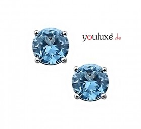 Ozean blau Ohrringe Ohrstecker aus 925 Sterling Silber