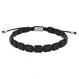 Herren Armband Onyx und Nylon