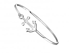 Anker Armband 925 Silber Darstellung: Kreuz