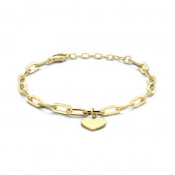 Damen Armband Gold 925 Silber mit Herz