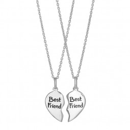 Bester Freund Name Halskette aus Sterling Silber