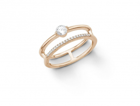 s.Oliver Jewel Damen Ring Silber Roségold Zirkonia