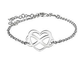 Armband Herz Infinity 925 Silber