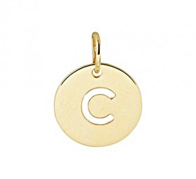 Echt Gold Buchstaben Anhänger Buchstabe - C - Initialen - Gold 585
