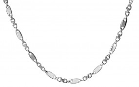 Plattenkette Halskette aus 925 Sterlingsilber