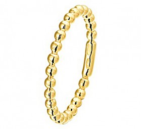 Damen Ring Kugel Kügelchen 585 Gold Gelbgold