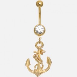 Bauchnabel Bananabell GOLDEN ANCHOR BAUCHNABELPIERCING