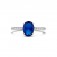 Blau Damenring 925 Sterlingsilber Zirkonia Blau