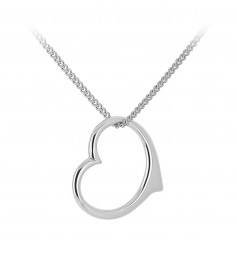 Damen Herzanhänger Schwingherz, 585 Weißgold