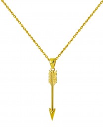 Anhänger aus 585 Gelbgold, Pfeil