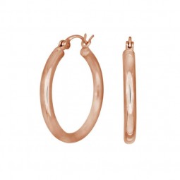 Ohrringe Rosegold Creolen.925 Silber Damen