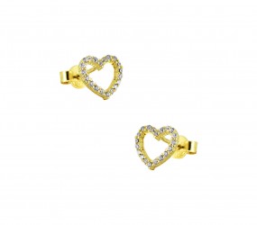 Ohrstecker-Herz-Gold 585 14 Karat