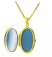 Medaillon Anhänger zum Öffnen aus 585 Gold Gelbgold oval schlicht zu Gravur geeignet