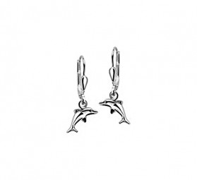 Delfin Brisur Ohrringe 925 Sterling Silber