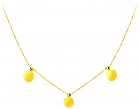 Halskette & Colliers aus 585 Gold mit 3 kleine Plättchen