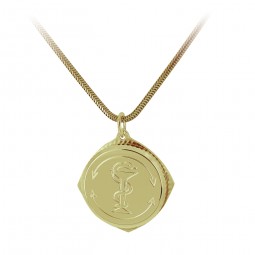 SOS-Kapsel aus 925er Sterlingsilber goldplattiert