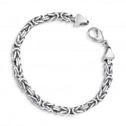 Königsarmband 5mm 925 Silber 23 cm