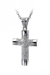 Damen Kreuz Anhänger 925 Sterling Silber