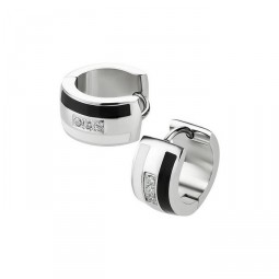 Scharnier-Creolen Edelstahl Epoxy