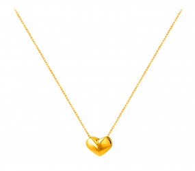 Anhänger mit Kette Gold 585 Rotgold 14K HERZ Damen Collier