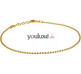 FUßKETTCHEN 925 STERLING SILBER Schmuck Äugelchen aus Sterlingsilber 1 micron vergoldet. rhodiniert