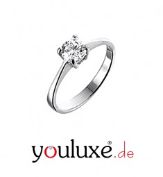 Damen-Ring 925 Sterling Silber rhodiniert Zirkonia weiß