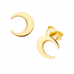 Ohrstecker-Mond-Gold Gelbgold 9 Karat (375)