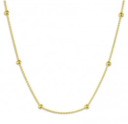 Collier-Kette mit Kugel aus 375 Gold