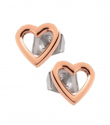 Boccia Herz Ohrstecker Titan rosegold 05029-03